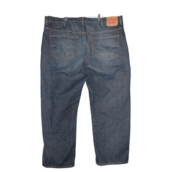 Levi's 559 Relaxed Straight 44X30 Jeans Classic Denim Dark‎ Wash - Picture 2 of 8